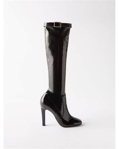 SAINT LAURENT Kate 105 Western Knee High Boots .